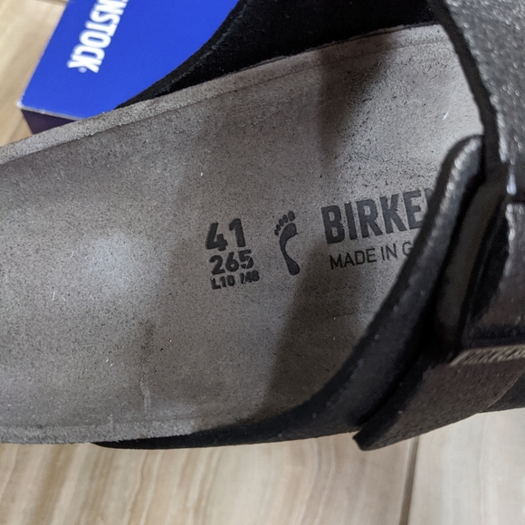 Birkenstock Black Metallic Arizona Sandal - Picture 7 of 8